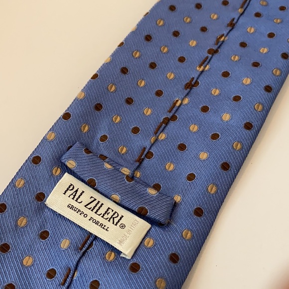 Pal Zileri Blue Dot Handmade Tie - Picture 5 of 5